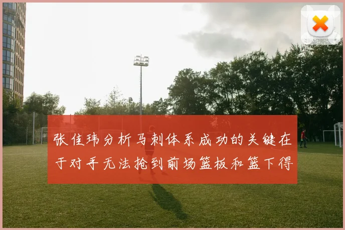 张佳玮分析马刺体系成功的关键在于对手无法抢到前场篮板和篮下得分困难